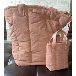 Max Studio Blush Tote and Mini Bag Set